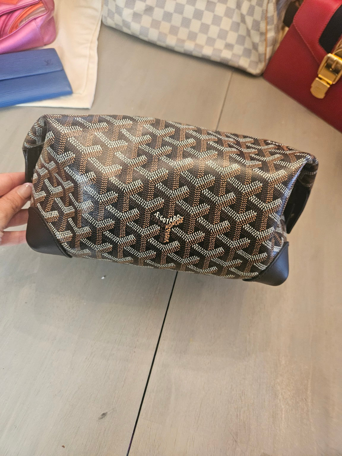 Goyard Bowling 25 Toiletry Bag – Black Goyardine Canvas