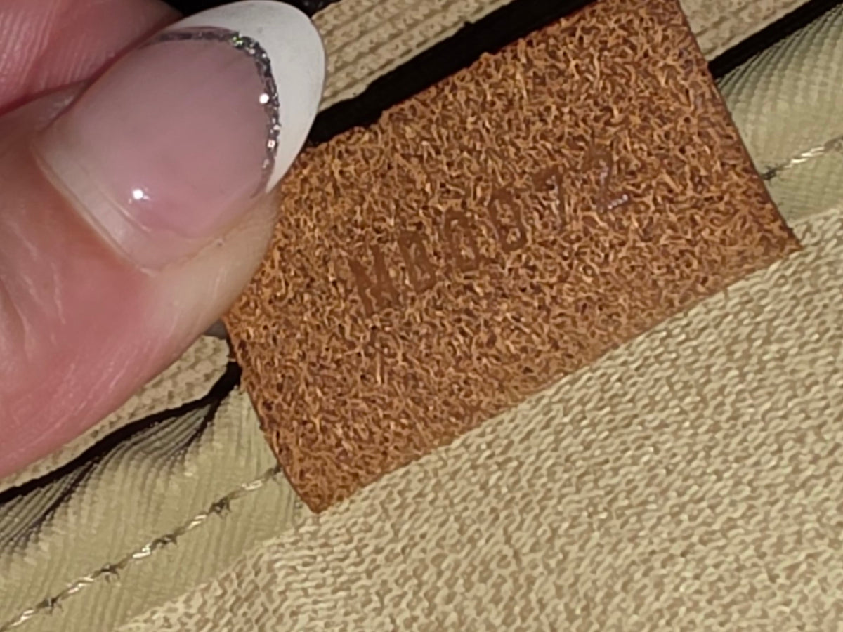 Close-up of interior date-code tab