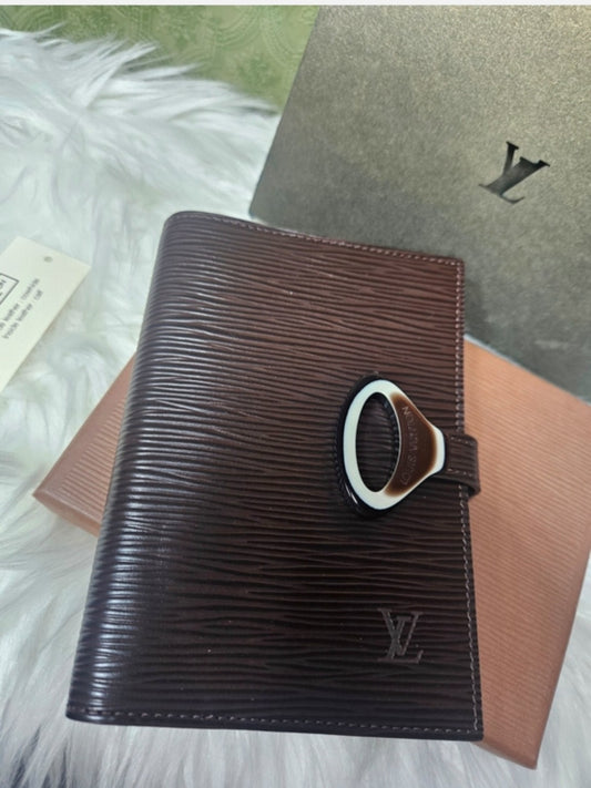 Louis Vuitton brown Epi leather PM ring agenda - view 1