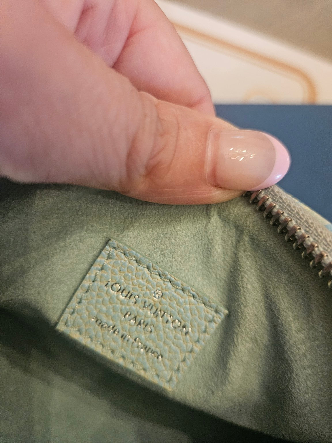 Actual Louis Vuitton mini handbag, detail photo