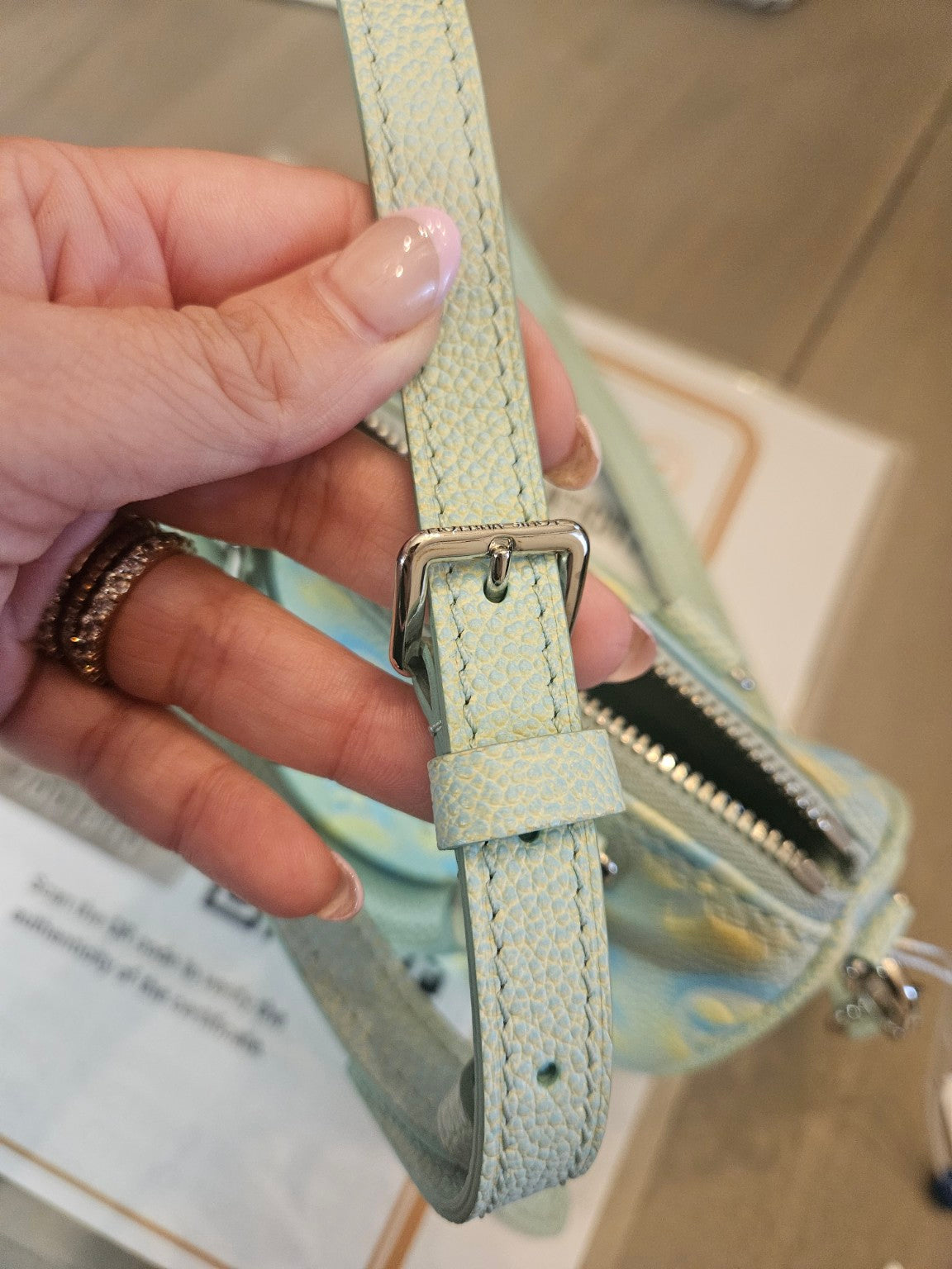 Actual Louis Vuitton mini handbag, detail photo