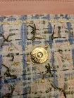 Authentic Tweed Chanel Wallet on Chain with Charm